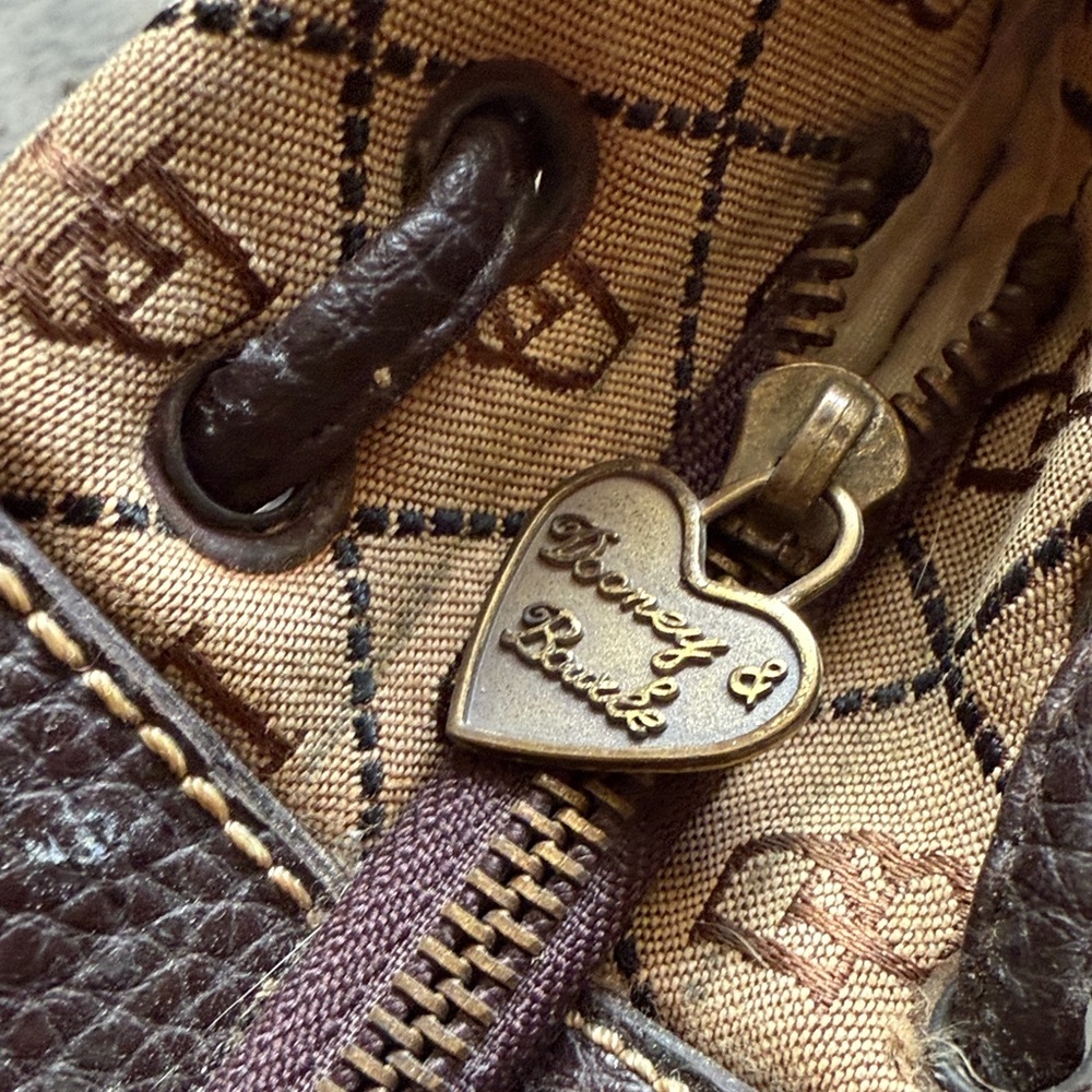 Dooney & Bourke Brown and Tan Signature Bags - Picture 3 of 13